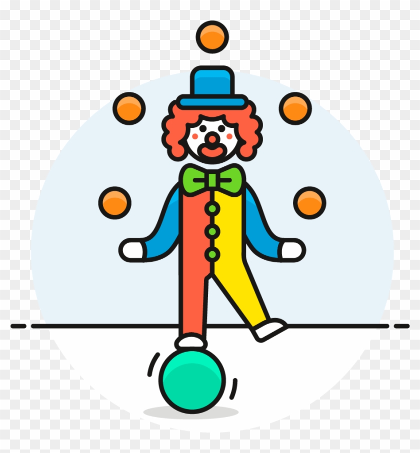 17 Clown Juggling Balls - 17 Clown Juggling Balls #1170396