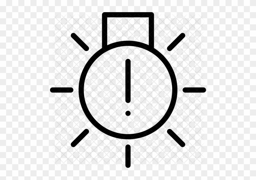 Exterior Icon - Sunny Weather Symbol Black And White #1170437