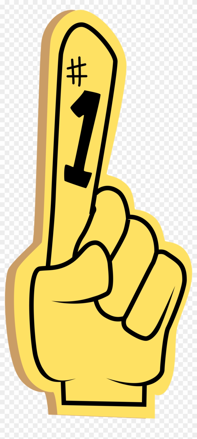 Pinkie's Foam Hand By Vectorshy Pinkie's Foam Hand - Foam Finger Transparent Background #1170445