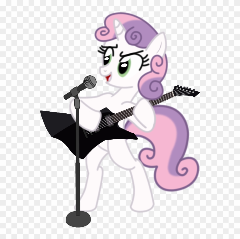 Heavy Metal Sweetie Belle By 1992zepeda - Cartoon #1170473