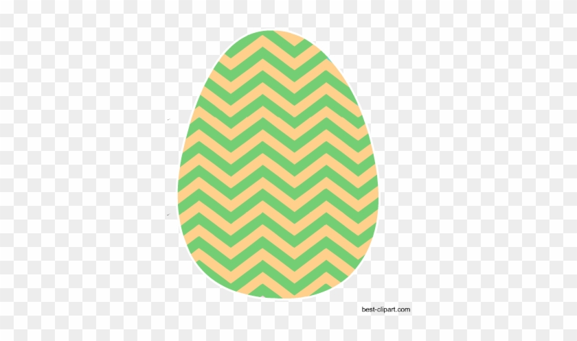 Easter Egg With Chevron Pattern - Knitting #1170679