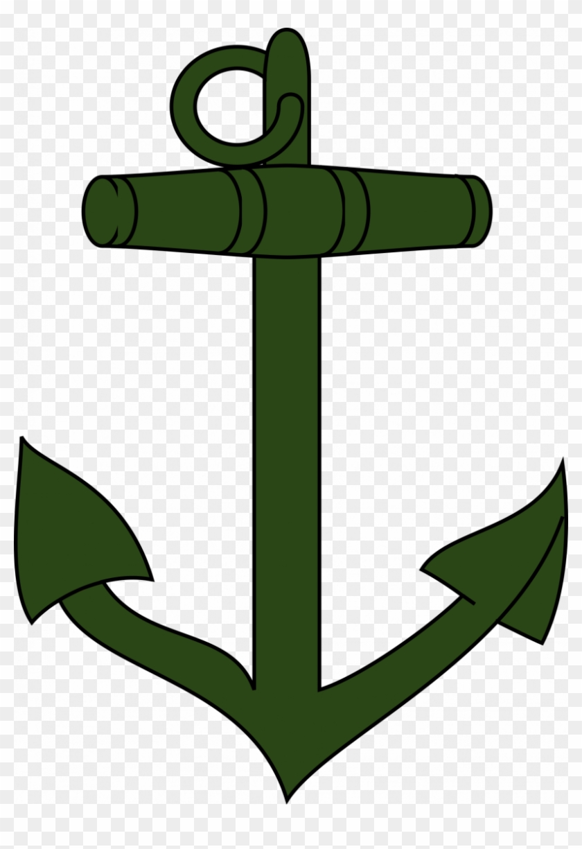 Green Anchor Clip Art #1170725