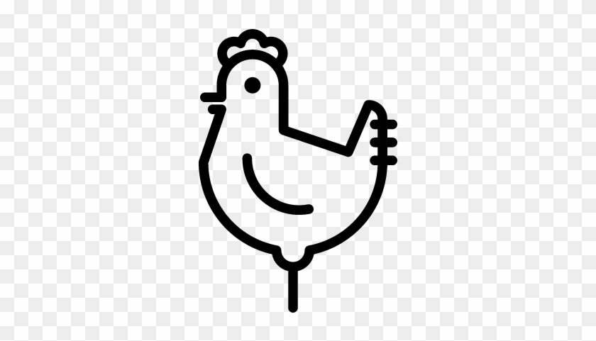 Chicken Facing Left Vector - Judaism #1170750