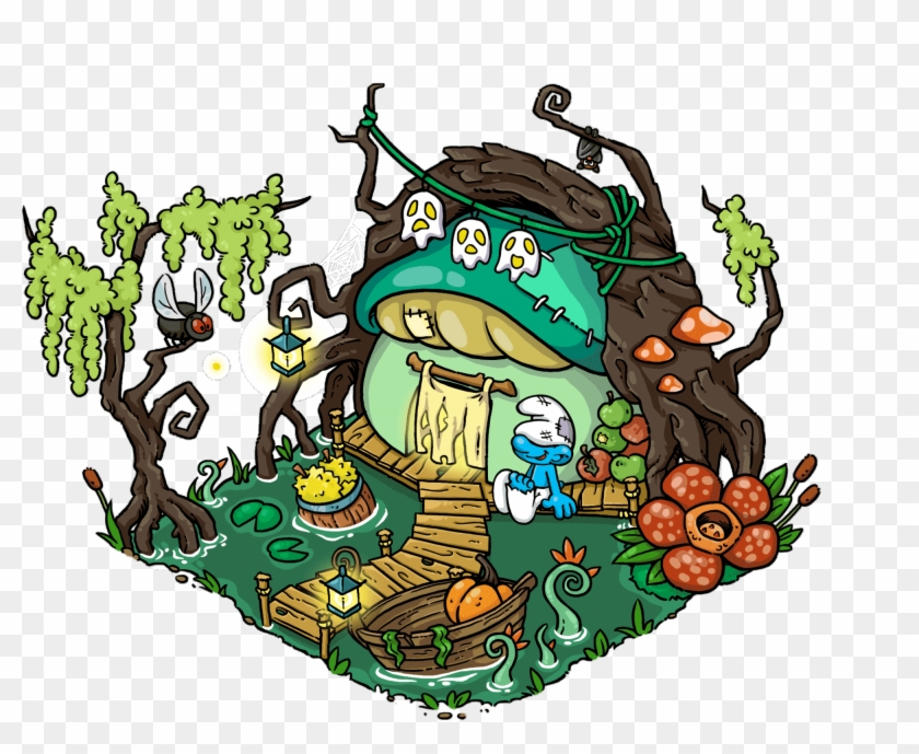 Sloppy Smurf Hut - Sloppy Smurfs Swamp #1170766