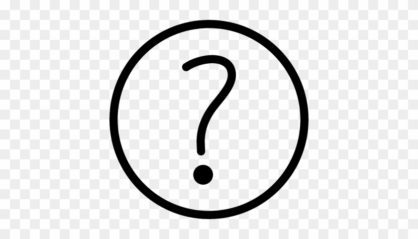 Question Mark Thin Doodle Vector - Rail Road Crossing Sign #1170778