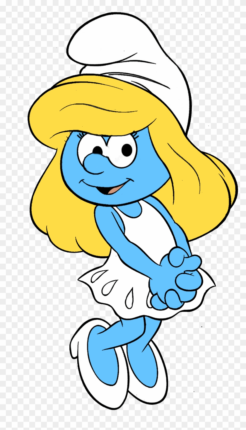 Coloring Pages Graceful Pictures Of Smurfette 5 Latest - Smurfette Png #1170792