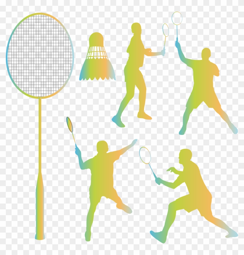 Badminton Silhouette Shuttlecock Clip Art - Badminton Silhouette #1170825