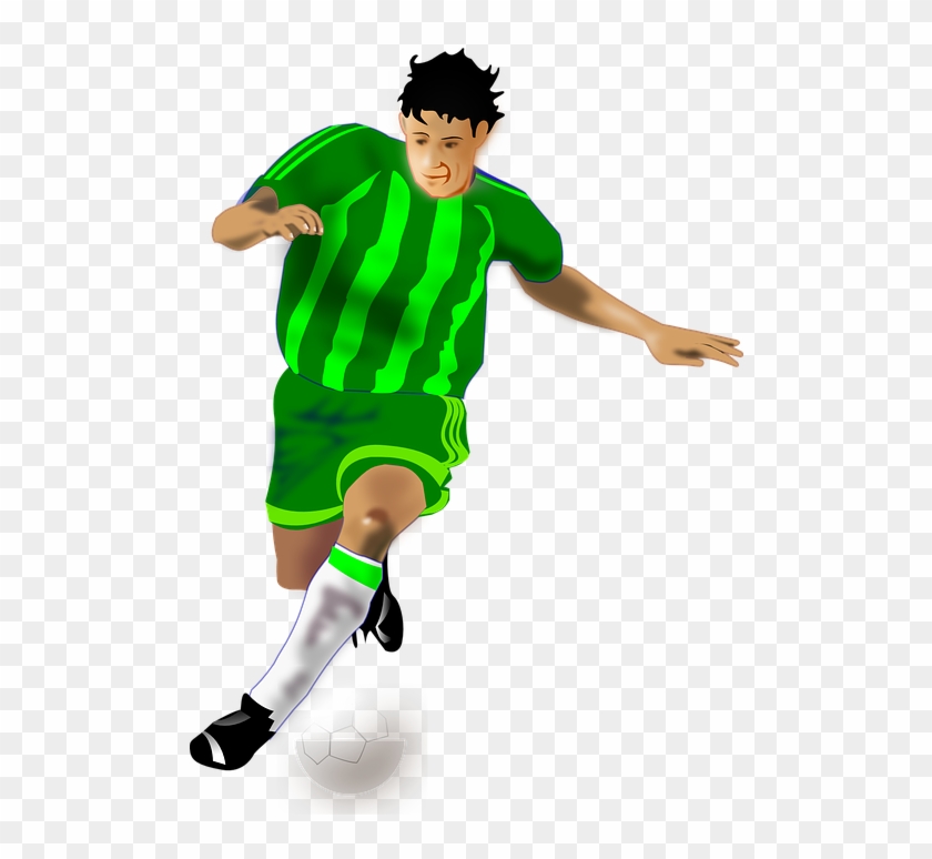 Boy Kicking Soccer Ball 23, Buy Clip Art - Soccer Player Clipart #1170895