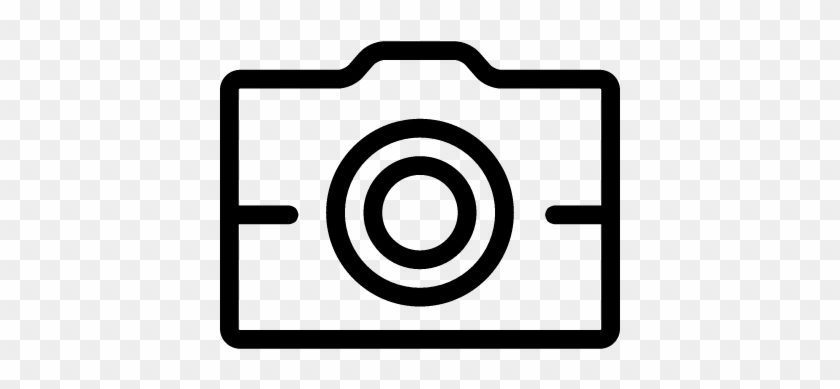 Photo Camera Outline Vector - Target With Bullet Holes #1170948