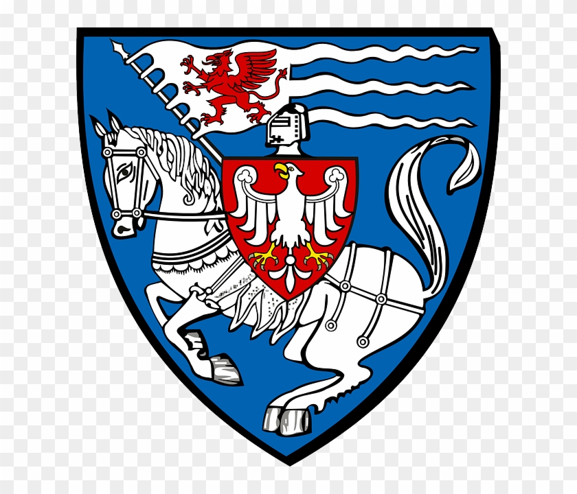 Crest, Emblem, Coat Of Arms, Poland, Knight, Horse - Knight On Horse Coat Of Arms #1171045