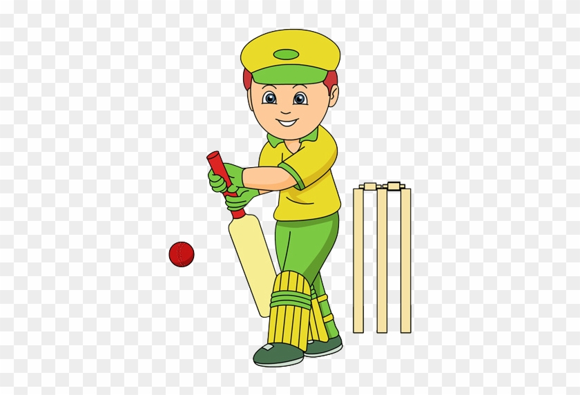 Cricket Clipart Childrens - Playing Cricket Clipart Png #1171057