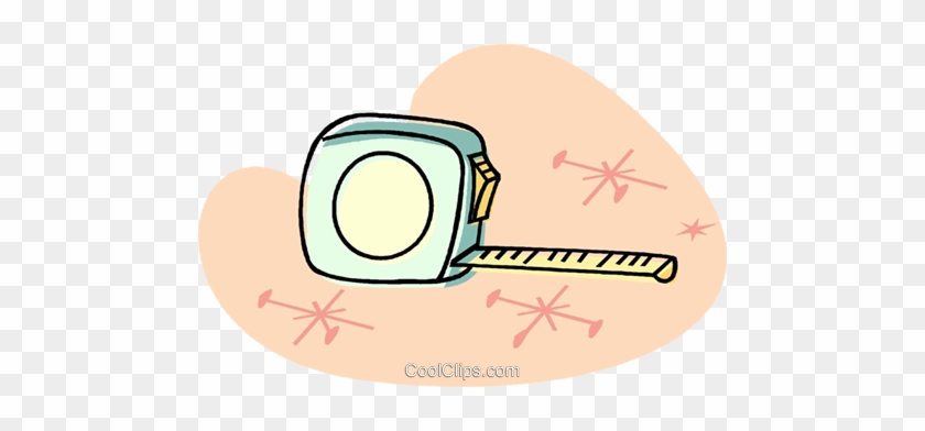 Measuring Tape Royalty Free Vector Clip Art Illustration - Circle #1171060