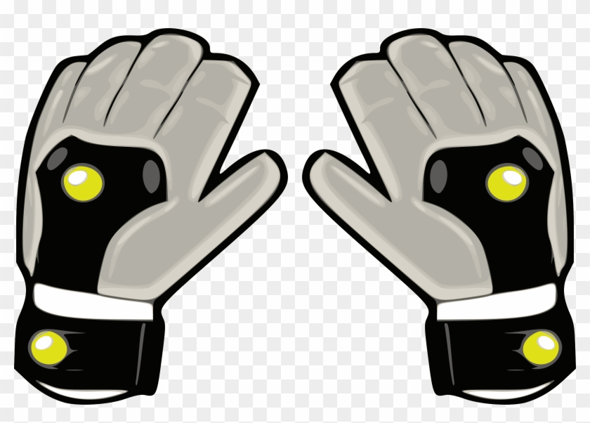 Related Soccer Goalie Gloves Clipart - Goal Keeper Gloves Vector #1171106