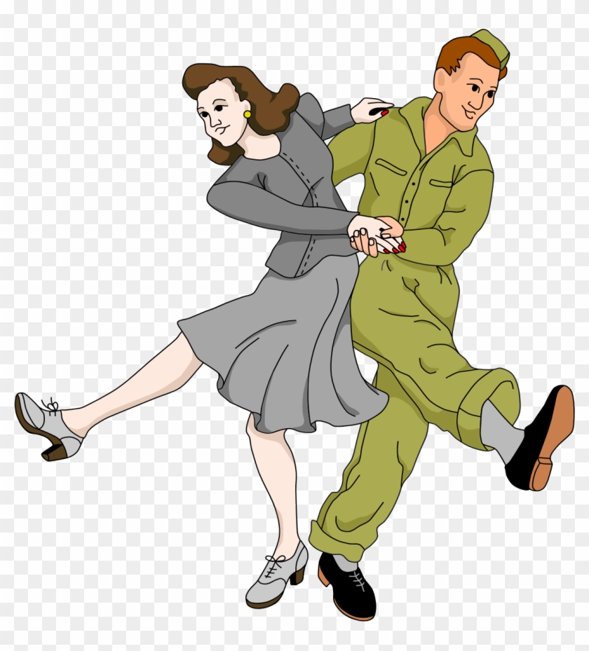 Review 1940's Era Newspapers & Books Including - Swing Dance Clipart #1171187