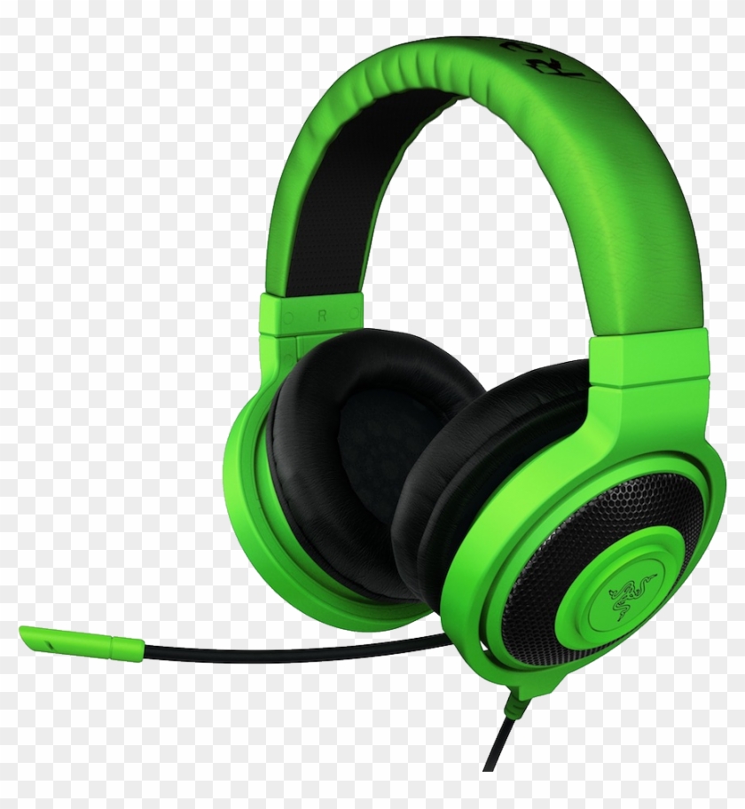Green Headphones Clipart - Razer Kraken Pro Green #1171201