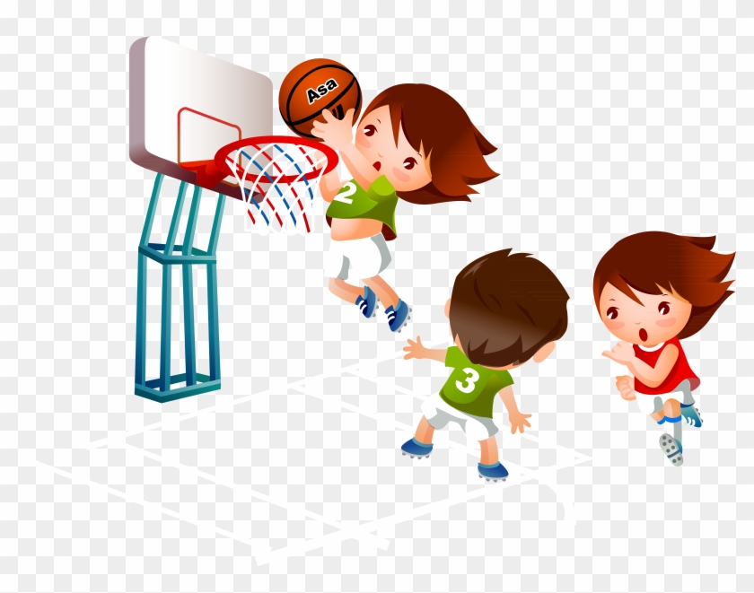 Cartoon Basketball Sport - Play Basketball Cartoon #1171262