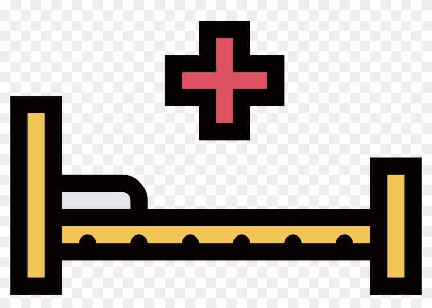 Hospital Bed Medicine Icon - Hospital Bed Cartoon Png #1171335