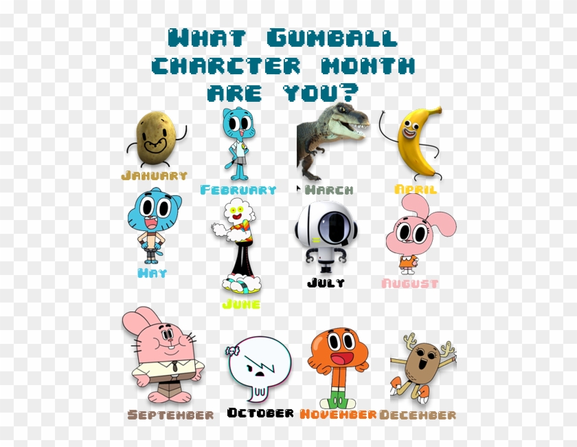 The Amazing World Of Gumball Characters Names - Amazing World Of Gumball Characters #1171659
