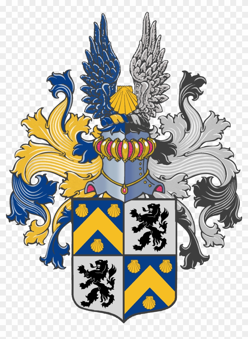 This Is The Full Coat Of Arms Of The Family Van Den - Van Den Berg Family Crest #1171670