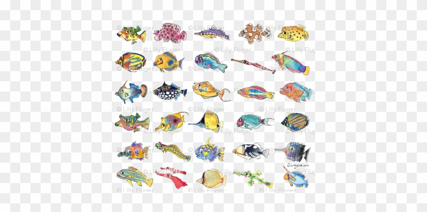 30 Cute Cartoon Tropical Fish - Cartoon Tropical Fish #1171704