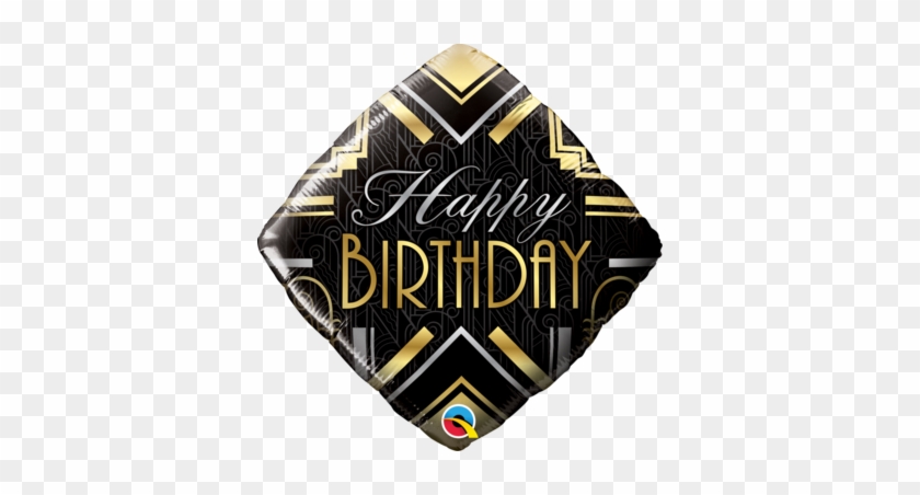 Art Deco Birthday Diamond Foil Balloon 45cm - Mr. One-derful Mustache 1st Birthday Party Balloons #1171709