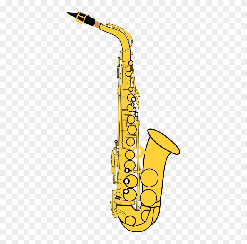 Related Coloring Pages - Saxophone Clipart Free #1171719