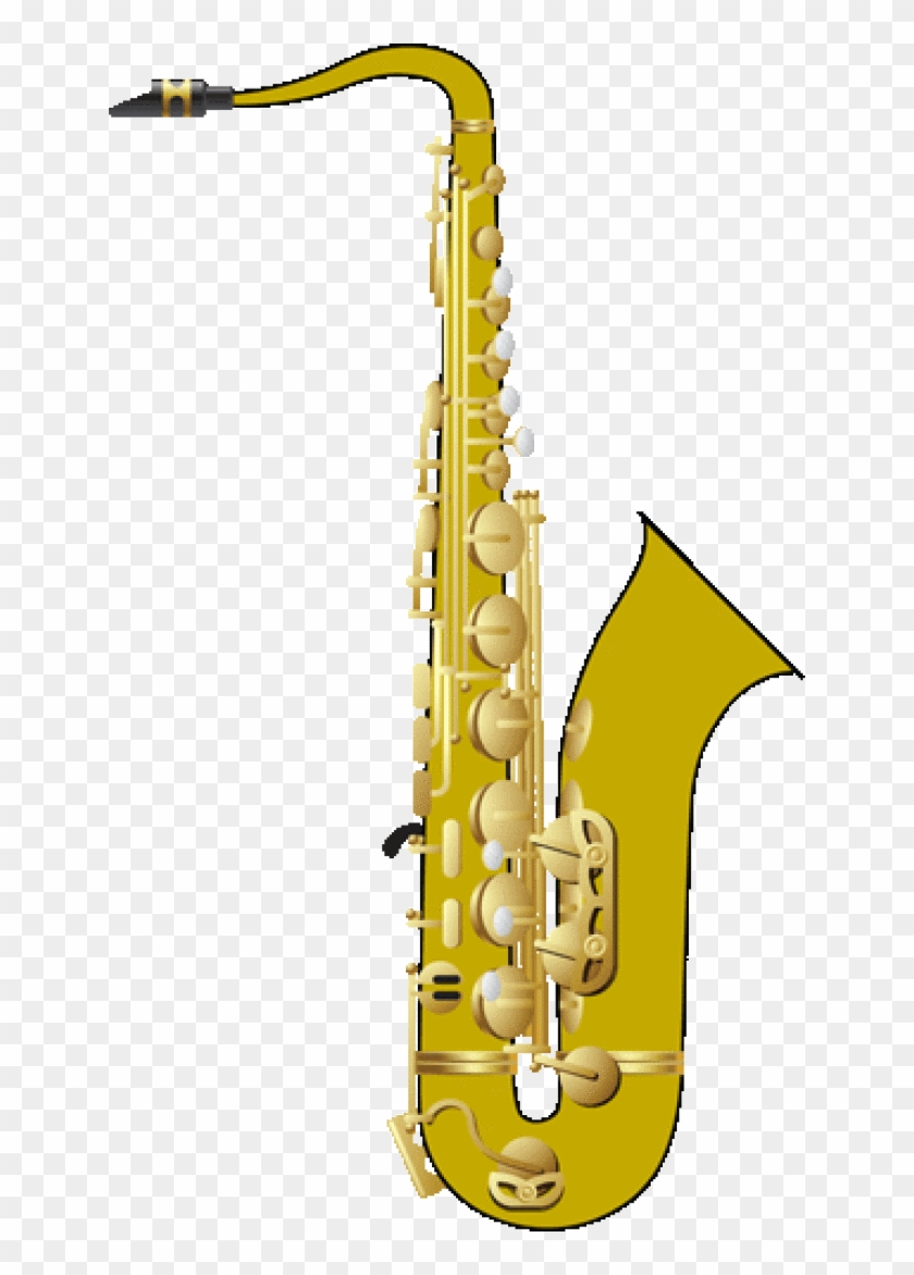 Saxophone Clip Art/ Alto Saxophone Illustration/ Saxophone - Musical Instrument Clipart Free #1171728