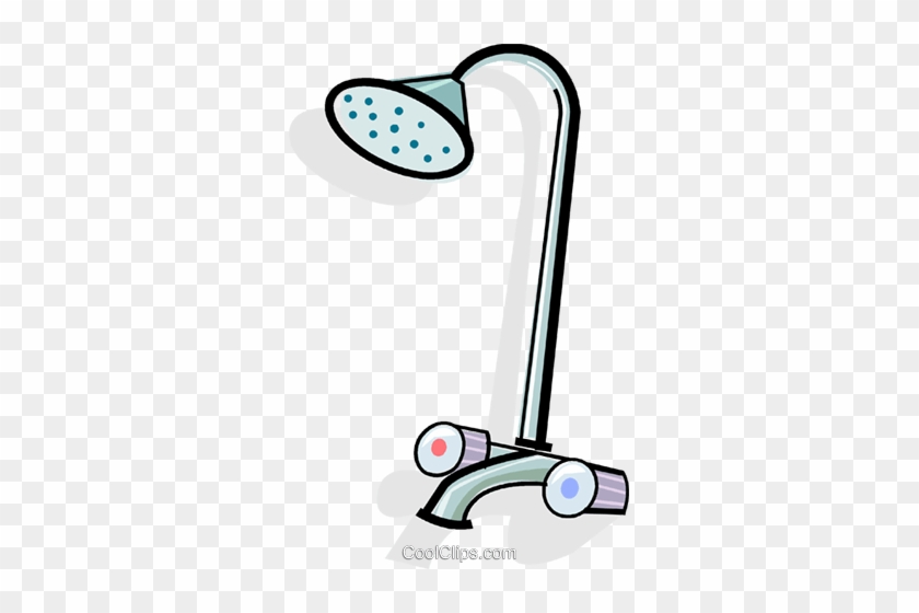 Shower Head Royalty Free Vector Clip Art Illustration - Transparent Cartoon Shower #1171771