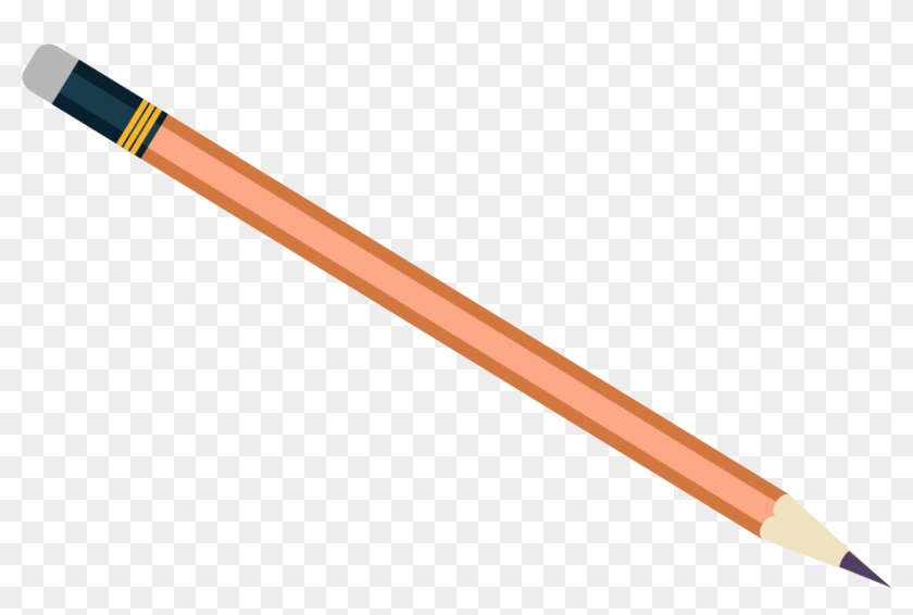 An Orange Ribbon Pencil Eraser 4294*3719 Transprent - Lapiz Naranja Png #1171798
