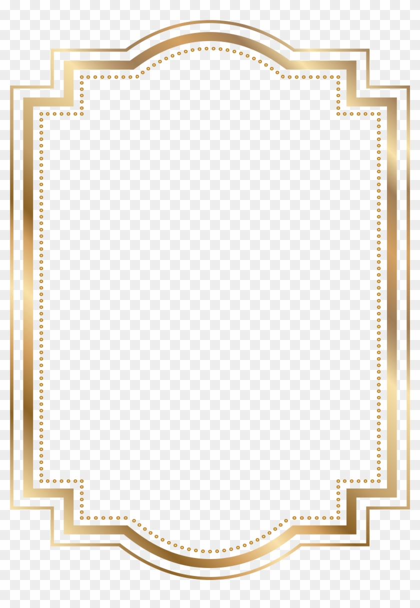 Seascape Clipart Border - Gold Frame Clipart Png #1171811