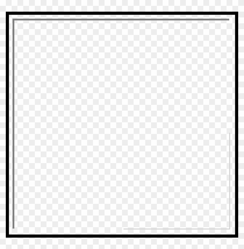 Squares Clipart Black Square Frame - Square Logo Png White #1171840