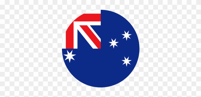 Australia Decal - Au Flag In A Circle #1171855
