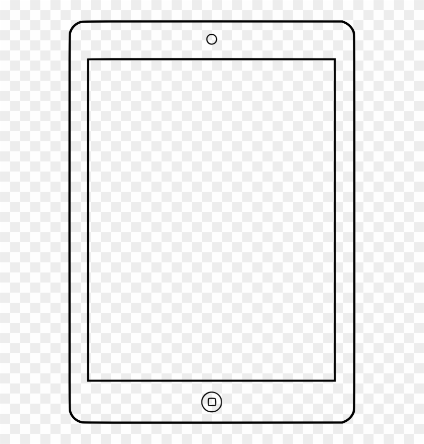 White Clipart Ipad - Ipad Outline #1171872