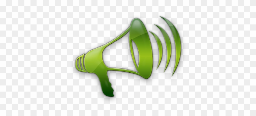 Speakers Clipart Green - Green Loudspeaker #1171916