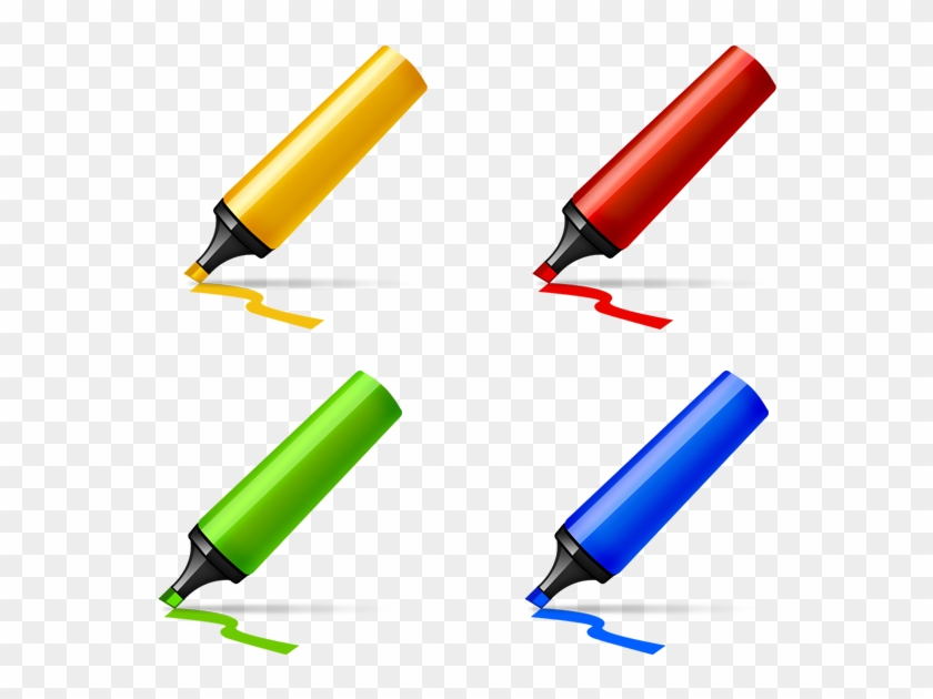 Yellow Colored Pencils Download - Marker Pen Icon #1172075