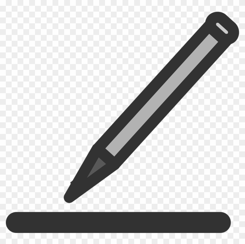 Pencil Line Write Draw Mark Png Image - Stylus Clipart #1172214