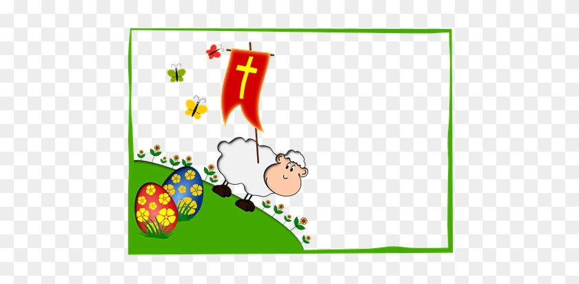Easter Lamb Holidays Easter Eggs Butterfli - Desenhos Do Cordeirinho Da Pascoa #1172242