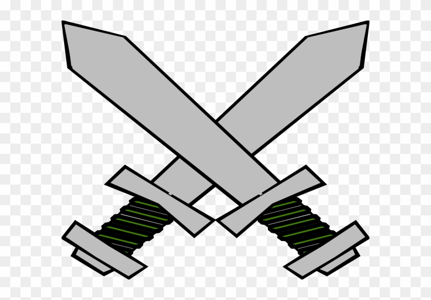 Swords2 Clip Art Vector Online Royalty Free & Public - Espadas De Batalla #1172252