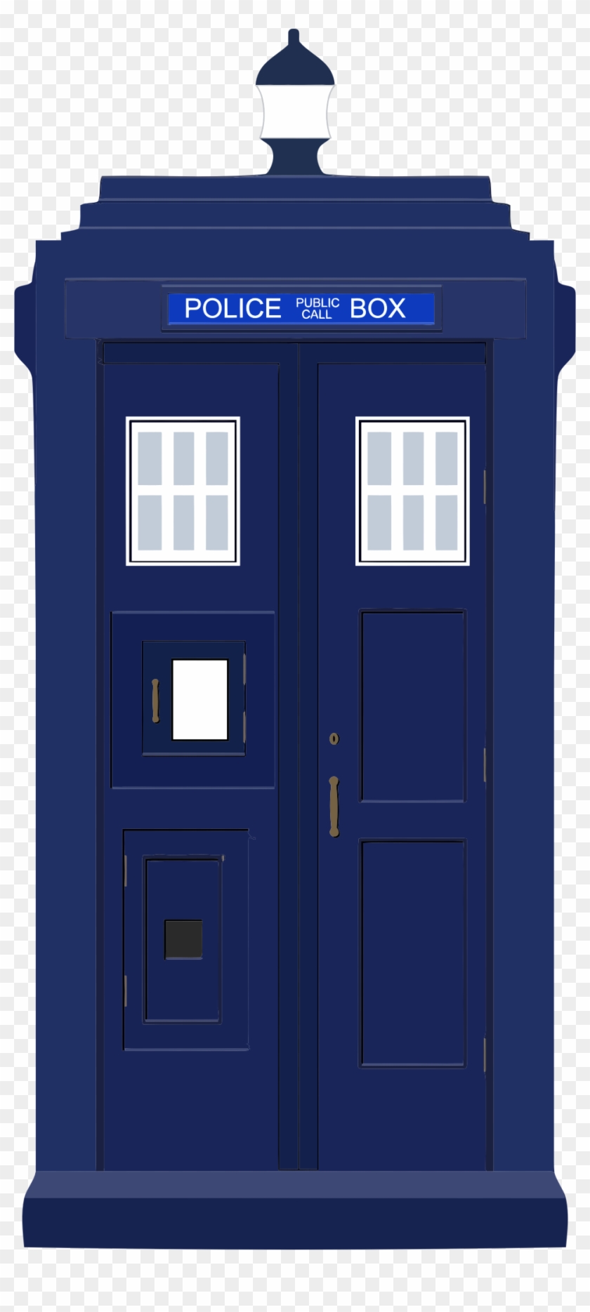 Phone Box Clipart Cartoon - Police Telephone Box #1172308