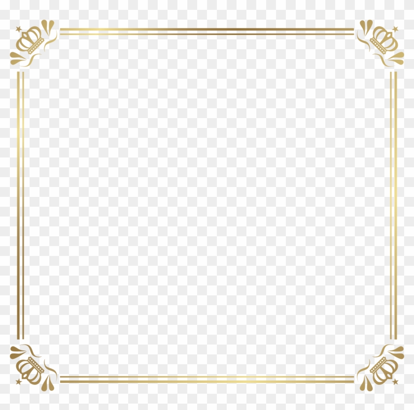 Frame Border With Crowns Png Image - Frame Border Png #1172363