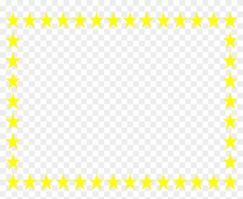 Free Clipart Borders Stars - Blue And Yellow Border #1172376