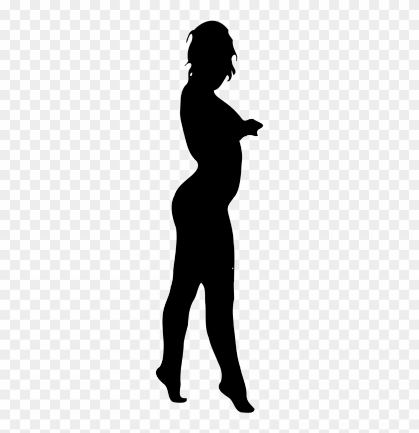 Pin Exercise Silhouette Clip Art - Big Woman Silhouette #1172380