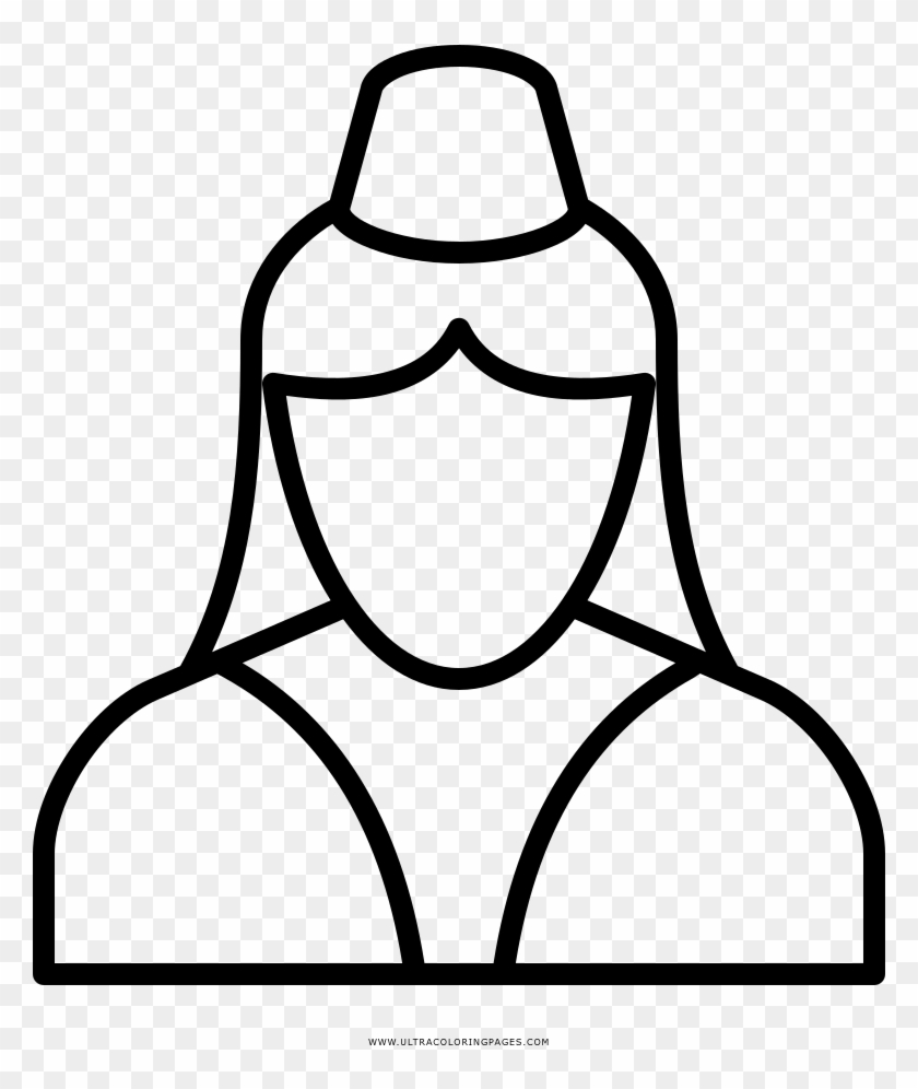 Flight Attendant Coloring Page - Persona Para Colorear #1172580