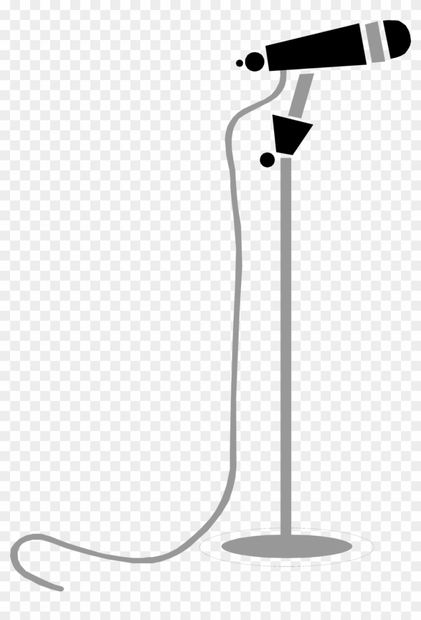 Drawn Microphone Stand Png - Microphone Stand Clip Art #1172586