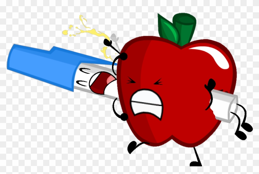 Apple And Pen - Red Pen Bfdi #1172672