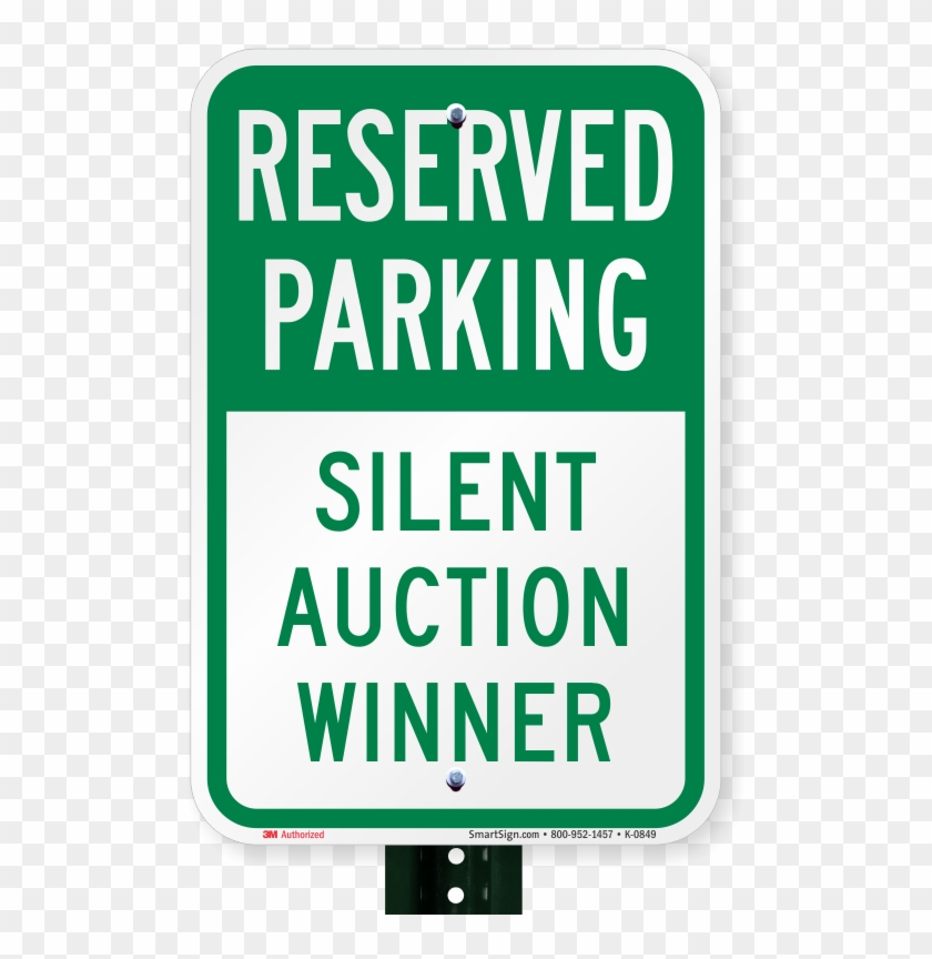 Silent Auction Sign - Smartsign 3m Engineer Grade Reflective Sign, Legend #1172814