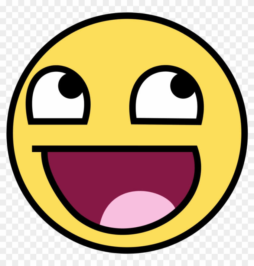 Happy Cartoon Face - Awesome Face #1172823