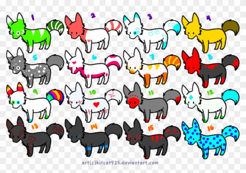 Free Chibi Wolf Adoptables By Cybercupcake - Angel #1172848