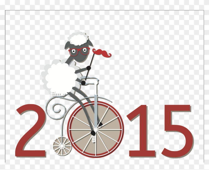 Happy 2015 - Hybrid Bicycle #1172924