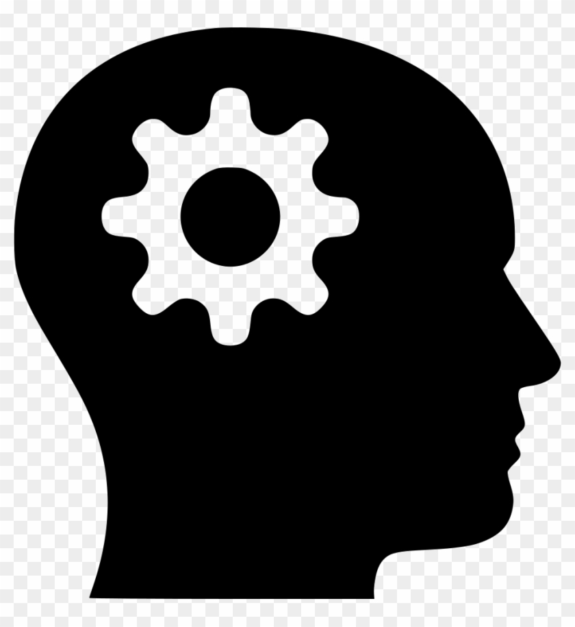 Gear Head Comments - Thinking Icon Vector #1172929